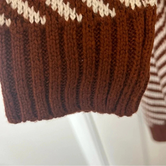 NWOT Fortune + Ivy Chevron Knit Cardigan Sweater Oversized Size Small - Picture 6 of 12